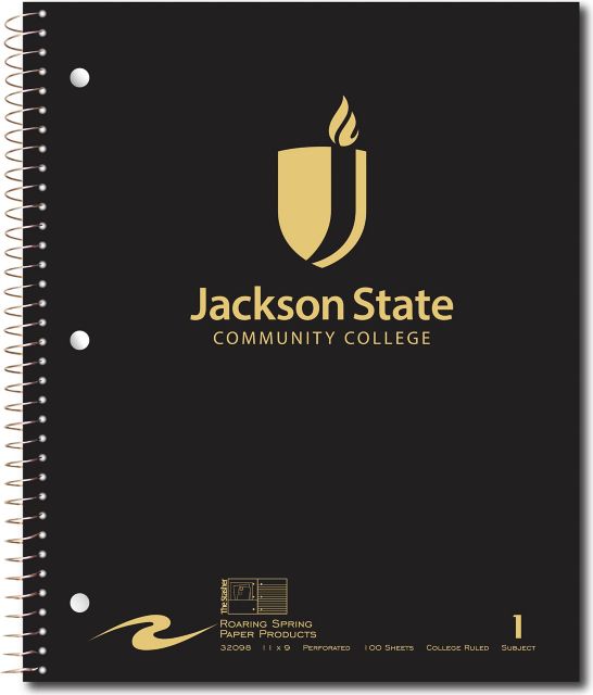Jackson State Community College Notebook 100-Sheet