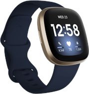 Fitbit Versa 3 Smartwatch- Midnight/Soft Gold - ONLINE ONLY