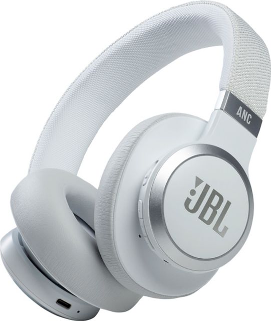 JBL Live 660NC Wireless Noise Cancelling Over-Ear Headphones, White