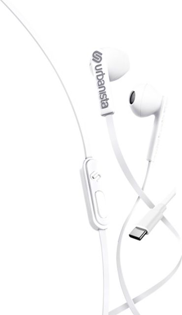 Urbanista San Francisco USB-C Wired Earbuds, Pure White