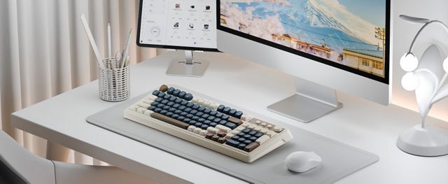 AULA S99 Wirelesss Gaming Membrane Keyboard - Blue/Gray - ONLINE ONLY